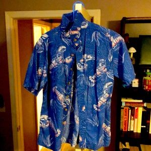 Crofts and Barrow Deep Sea Button Up Pocket Shirt